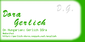 dora gerlich business card
